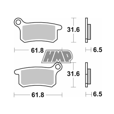 Pastilhas travão HUSQVARNA CR 65 / TC 65 / KTM SX 65 / SX 85 - 783RSI - SBS